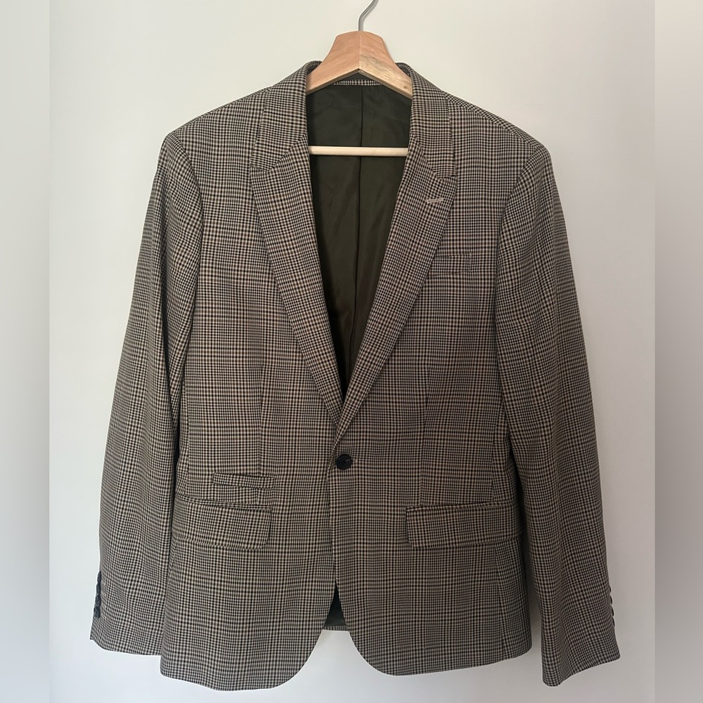 Men's Classic Checkered Blazer